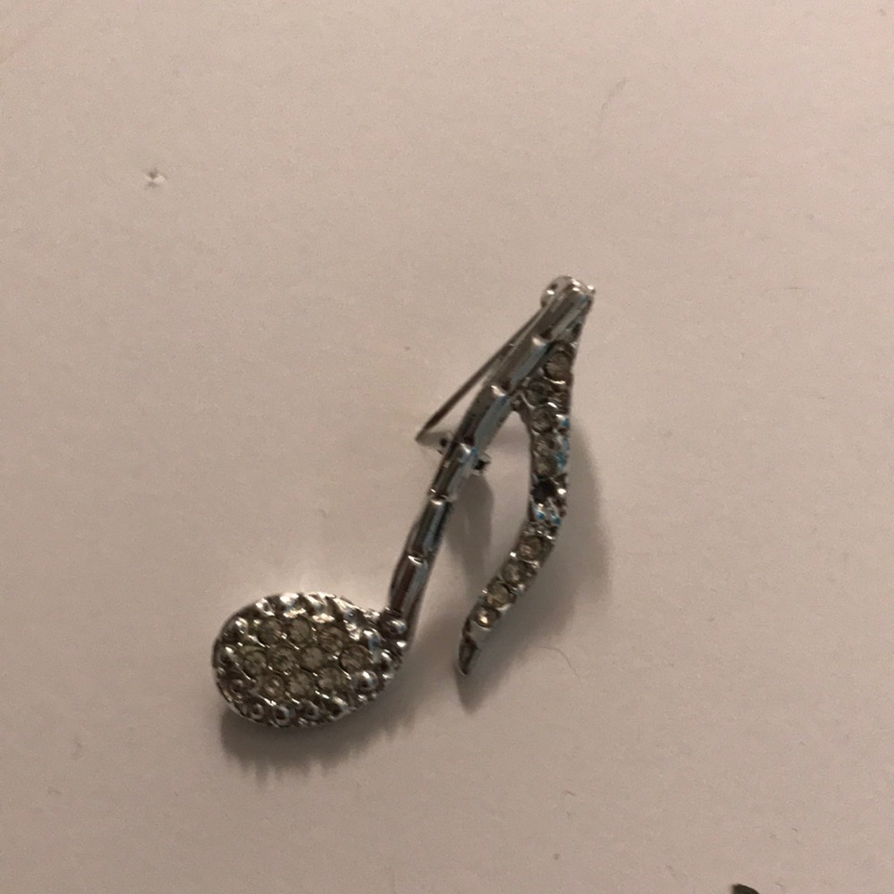 Silver rhinestone